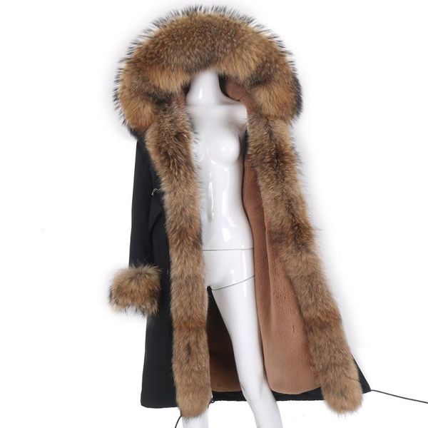 women's fur & faux x-long real coat winter jacket liner women parka waterproof big natural collar hood thick warm, Black
women's fur & faux x-long real coat winter jacket liner women parka waterproof big natural collar hood thick warm, Black