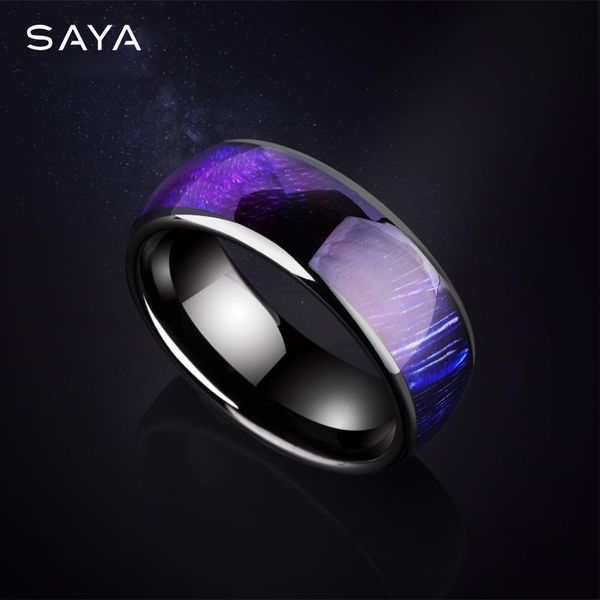 cluster rings design 8mm width carbide tungsten ring black color dome band inlay purple wood size 7.5-10.5, Golden;silver
cluster rings design 8mm width carbide tungsten ring black color dome band inlay purple wood size 7.5-10.5, Golden;silver