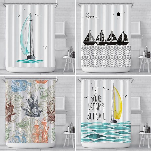 cartoon simple sailboat sail printing bathroom shower curtain polyester waterproof home decoration with hook 180x180cm curtains
cartoon simple sailboat sail printing bathroom shower curtain polyester waterproof home decoration with hook 180x180cm curtains