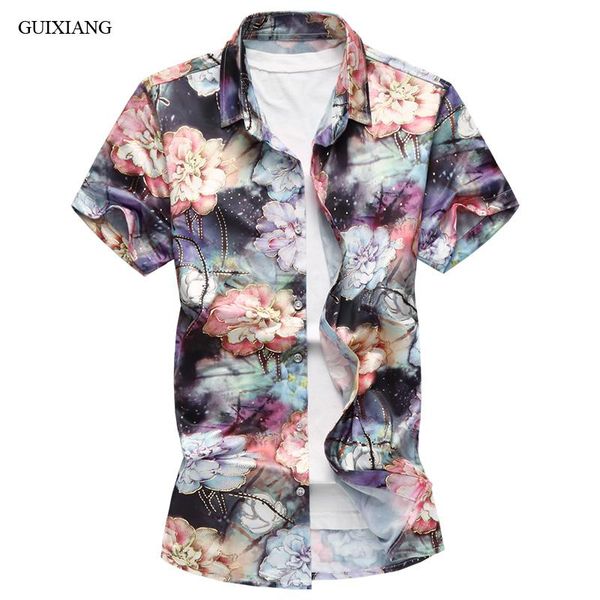 style men flowers short sleeves shirt fashion casual youth ity slim men's plus size -7xl shirts, White;black
style men flowers short sleeves shirt fashion casual youth ity slim men's plus size -7xl shirts, White;black