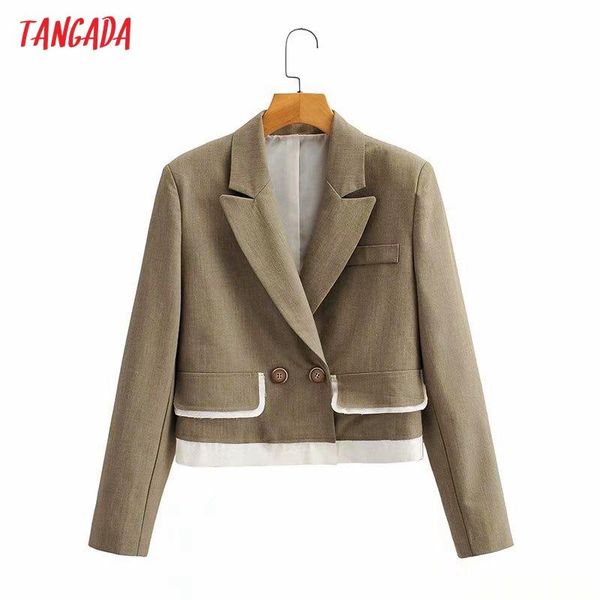 women's suits & blazers tangada women vintage pocket crop blazer female long sleeve jacket ladies formal 8y48, White;black
women's suits & blazers tangada women vintage pocket crop blazer female long sleeve jacket ladies formal 8y48, White;black