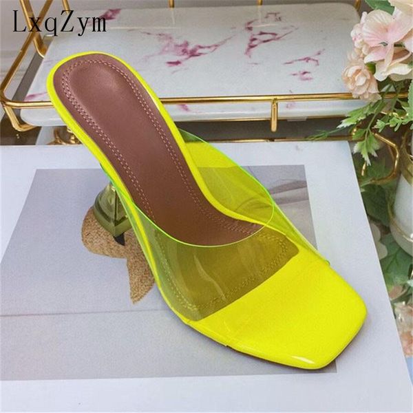 dress shoes fashion transparent pvc slippers sandals square toe strange heel pumps summer high party for woman, Black
dress shoes fashion transparent pvc slippers sandals square toe strange heel pumps summer high party for woman, Black