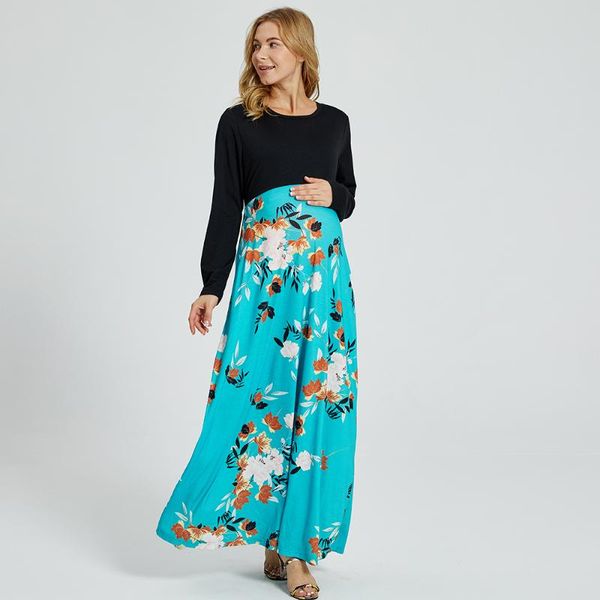 patpat 2021 arrivalmaternity round collar floral full print black maxi long-sleeve nursing dress maternity dresses, White
patpat 2021 arrivalmaternity round collar floral full print black maxi long-sleeve nursing dress maternity dresses, White