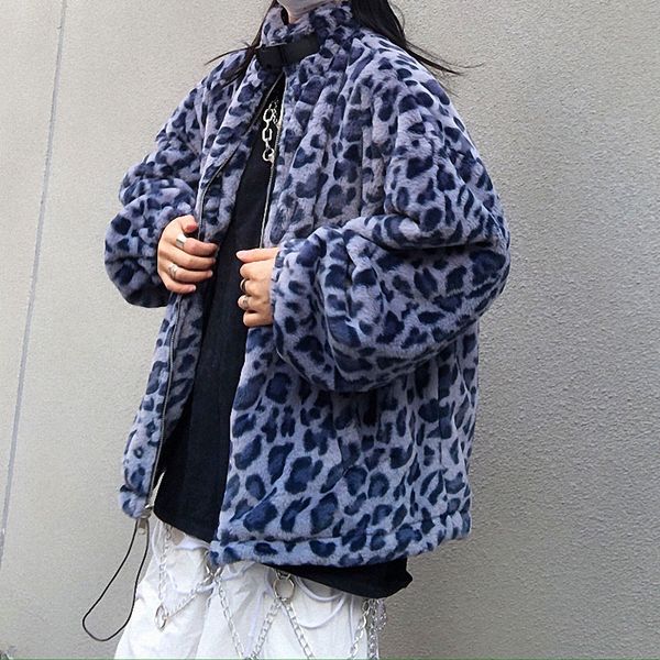lamb wool coat women winter blue leopard faux fur coat padded jacket korean new loose plus velvet street coat, Black
lamb wool coat women winter blue leopard faux fur coat padded jacket korean new loose plus velvet street coat, Black