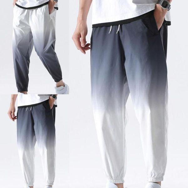 men's pants hip hop streetwear joggers men gradient color drawstring summer mid rise pockets trousers harem pant male, Black
men's pants hip hop streetwear joggers men gradient color drawstring summer mid rise pockets trousers harem pant male, Black