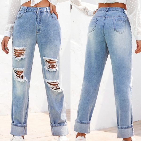 women's jeans wash bleaching female ripped for women casual pencil pants mom high waist denim ny ulhj, Blue
women's jeans wash bleaching female ripped for women casual pencil pants mom high waist denim ny ulhj, Blue