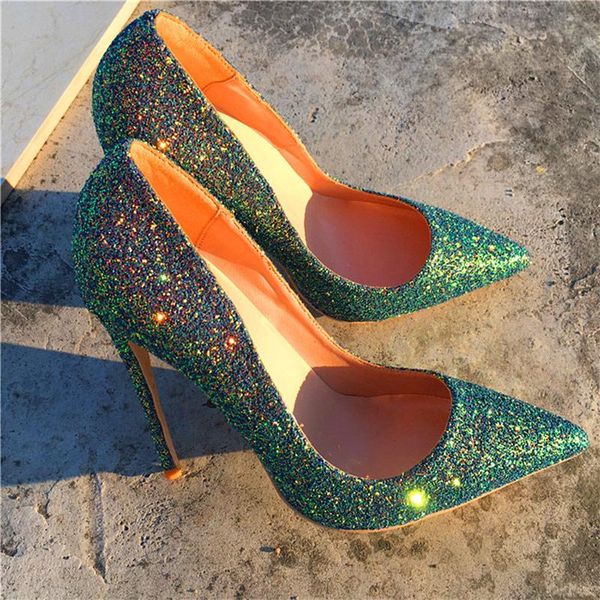 dress shoes green shiny sequins women pointy toe high heels slip on glitter stiletto pumps for elegant ladies chic wedding party, Black
dress shoes green shiny sequins women pointy toe high heels slip on glitter stiletto pumps for elegant ladies chic wedding party, Black
