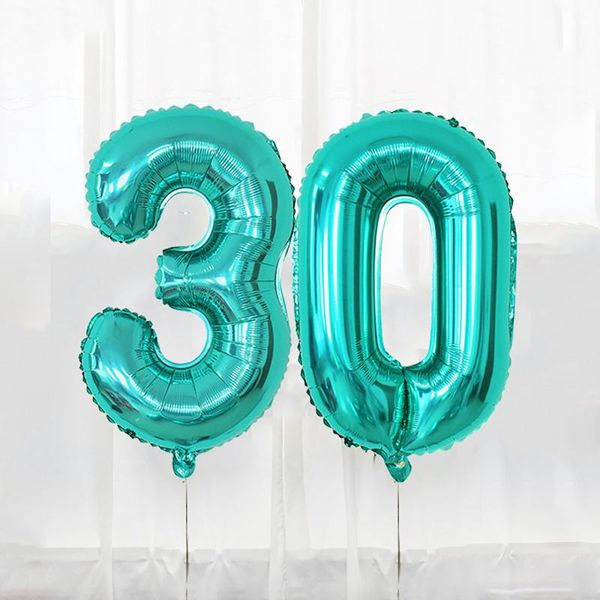party decoration 32inch tiffany blue foil number balloons 18 21 30 40 50 60 birthday balloon for kids wedding decor globos
party decoration 32inch tiffany blue foil number balloons 18 21 30 40 50 60 birthday balloon for kids wedding decor globos