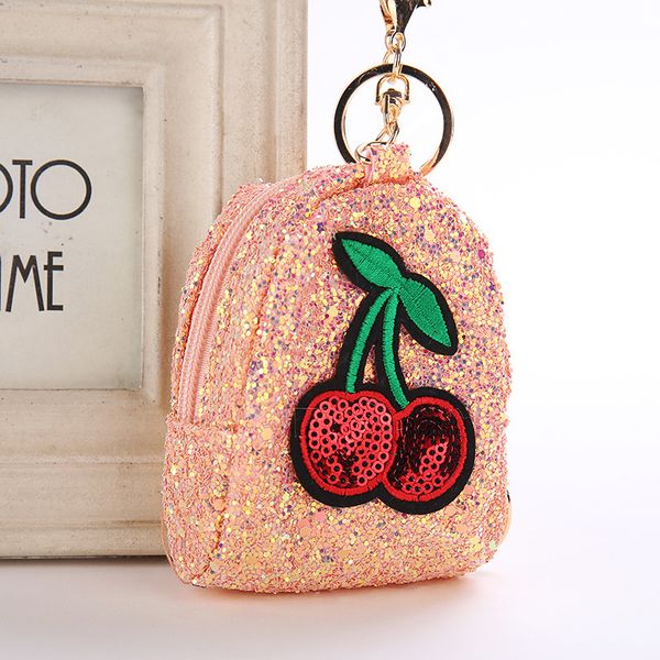 fashion cute cherry keychain for women girls mini coin purse pendant key ring holder pompom key chains accessories, Slivery;golden
fashion cute cherry keychain for women girls mini coin purse pendant key ring holder pompom key chains accessories, Slivery;golden