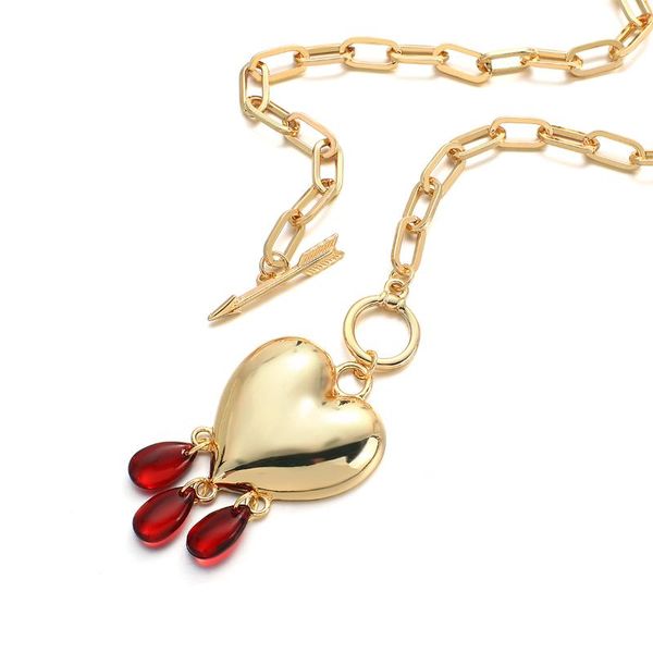 chains aensoa fashion heart love pendant chain choker collar necklace vintage charm link punk women girl hip hop jewelry, Silver
chains aensoa fashion heart love pendant chain choker collar necklace vintage charm link punk women girl hip hop jewelry, Silver