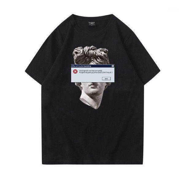 funny michelangelo statue david vaporwave men's fashion short sleeve o-neck cotton t-shirts, White;black
funny michelangelo statue david vaporwave men's fashion short sleeve o-neck cotton t-shirts, White;black
