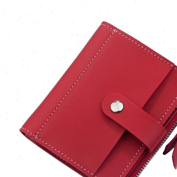 women wallet small cute short leather wallets zipper purses portefeuille female purse clutch, Red;black
women wallet small cute short leather wallets zipper purses portefeuille female purse clutch, Red;black