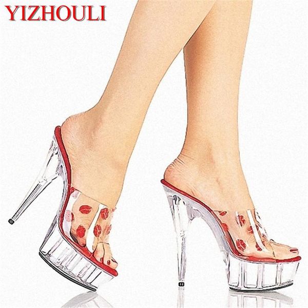 slippers 15cm open toe shoe gladiator style sandals women's shoes 6 inch high heel women summer crystal lips print, Black
slippers 15cm open toe shoe gladiator style sandals women's shoes 6 inch high heel women summer crystal lips print, Black