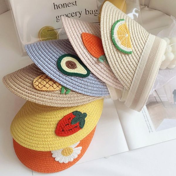 wide brim hats empty straw hat parent-child children's cartoon sunscreen uv female summer hair band fruit patch to cover the sun, Blue;gray
wide brim hats empty straw hat parent-child children's cartoon sunscreen uv female summer hair band fruit patch to cover the sun, Blue;gray