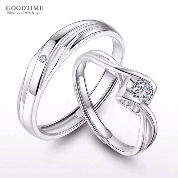 cluster rings fashion couple ring real genuine 925 sterling silver zircon wedding engagement jewelry accessories for lovers, Golden;silver
cluster rings fashion couple ring real genuine 925 sterling silver zircon wedding engagement jewelry accessories for lovers, Golden;silver