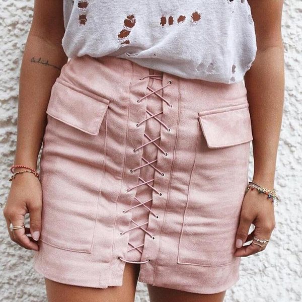 skirts autumn winter lady fashion lace-up pockets brown pink casual women suede high waist tube bodycon mini, Black
skirts autumn winter lady fashion lace-up pockets brown pink casual women suede high waist tube bodycon mini, Black