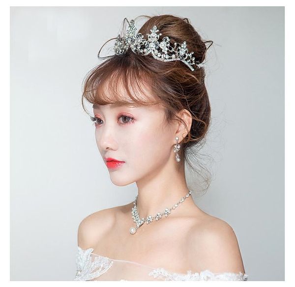 earrings & necklace jewelry sets 2021 fashion crown, earrings,necklace 3pcs set sell wedding dress bridal headdress, Silver
earrings & necklace jewelry sets 2021 fashion crown, earrings,necklace 3pcs set sell wedding dress bridal headdress, Silver