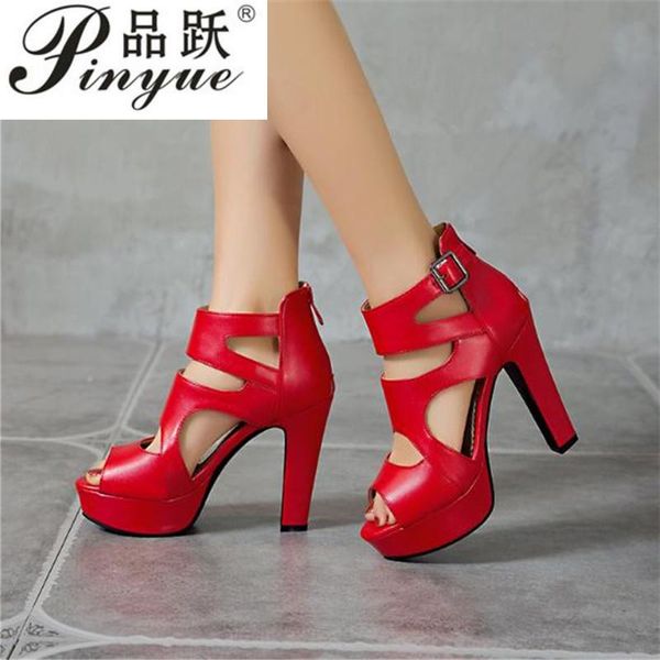 europe and america super high heel fish mouth sandals fashion open toe comfort large size wild sandals. dress shoes, Black