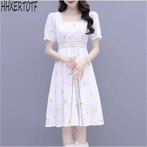 summer fashion temperament women embroidery floral dress hollow out short sleeve slim casual dresses 210531, Black;gray
summer fashion temperament women embroidery floral dress hollow out short sleeve slim casual dresses 210531, Black;gray