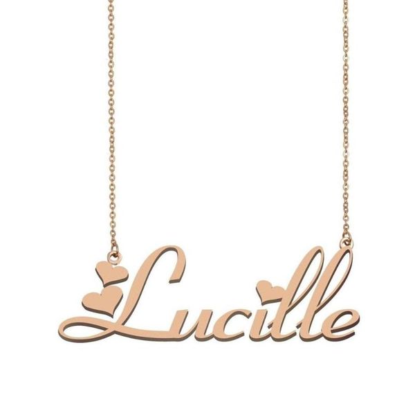 pendant necklaces lucille name necklace , custom for women girls friends birthday wedding christmas mother days gift, Silver
pendant necklaces lucille name necklace , custom for women girls friends birthday wedding christmas mother days gift, Silver