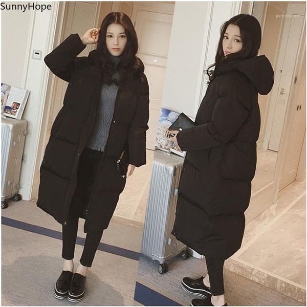 women's down & parkas hooded ladies coat long coats parka oversize colour jacket mid-long women winter thick, Black
women's down & parkas hooded ladies coat long coats parka oversize colour jacket mid-long women winter thick, Black