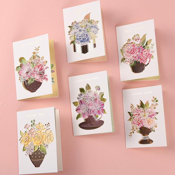 greeting cards 6pcs birthday card set beautiful handmade flower bouquet gift
greeting cards 6pcs birthday card set beautiful handmade flower bouquet gift
