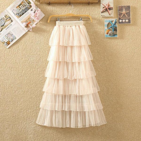 pleated mesh cake half skirt winter multi-level high waist long fluffy gauze autumn summer, Black
pleated mesh cake half skirt winter multi-level high waist long fluffy gauze autumn summer, Black