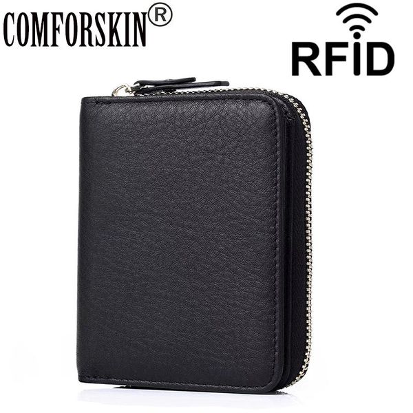 card holders comforskin genuine leather men arrivals rfid protecting wallet multi-function women cases, Brown;gray
card holders comforskin genuine leather men arrivals rfid protecting wallet multi-function women cases, Brown;gray