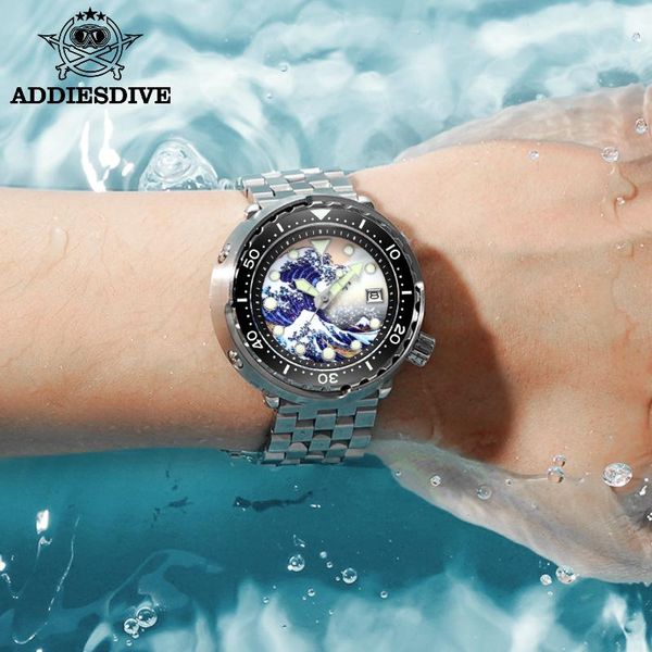 wristwatches addiesdive men 300m diving watch automatic mechanical watches nh35 316l steel sapphire crystal dive full luminous, Slivery;brown
wristwatches addiesdive men 300m diving watch automatic mechanical watches nh35 316l steel sapphire crystal dive full luminous, Slivery;brown