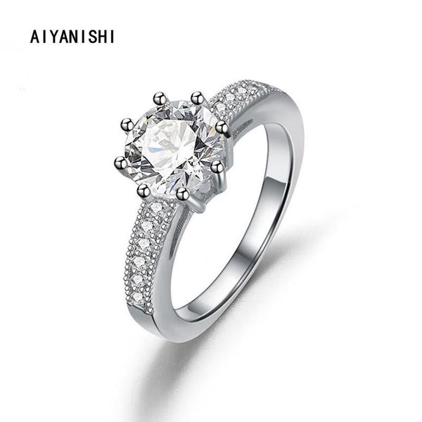 cluster rings aiyanishi classic luxury real solid 925 sterling silver ring wedding jewelry engagement for women gifts wholesale, Golden;silver
cluster rings aiyanishi classic luxury real solid 925 sterling silver ring wedding jewelry engagement for women gifts wholesale, Golden;silver