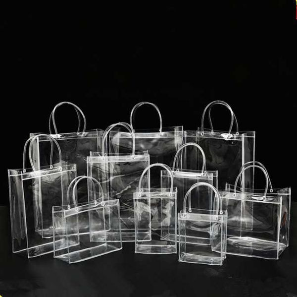 gift wrap clear tote waterproof bag pvc transparent shopping shoulder handbag cosmetic travel storage bags portable with buckle
gift wrap clear tote waterproof bag pvc transparent shopping shoulder handbag cosmetic travel storage bags portable with buckle