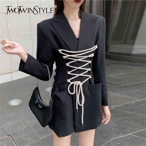 bandage slim casual blazer for women notched long sleeve lace up bowknot blazers female fashion clothing 210524, White;black
bandage slim casual blazer for women notched long sleeve lace up bowknot blazers female fashion clothing 210524, White;black