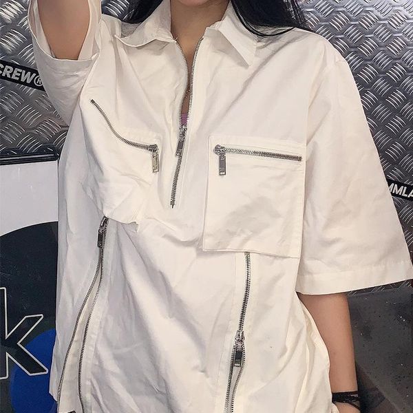 jacket fall/winter women 2021 stylish zip loose shirt women's jackets, Black;brown
jacket fall/winter women 2021 stylish zip loose shirt women's jackets, Black;brown