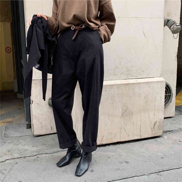 women's pants & capris hzirip elegant formal casual high waist cotton thick harem women bottoms plus size ol solid fashion suit trouser, Black;white
women's pants & capris hzirip elegant formal casual high waist cotton thick harem women bottoms plus size ol solid fashion suit trouser, Black;white