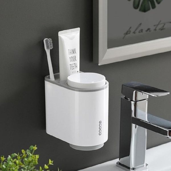 wall-mounted non-porous toothbrush holder with 2 absorbent cups bathroom storage rack and accessories bath accessory set
wall-mounted non-porous toothbrush holder with 2 absorbent cups bathroom storage rack and accessories bath accessory set