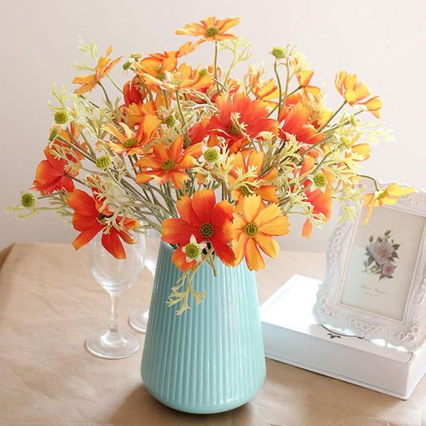 Decorative Flowers & Wreaths 60cm 3 Fork Artificial Cosmos Flower Fake Floral Bouquet Silk Faux Handmade Plants For Home Garden Wedding Deco
Decorative Flowers & Wreaths 60cm 3 Fork Artificial Cosmos Flower Fake Floral Bouquet Silk Faux Handmade Plants For Home Garden Wedding Deco