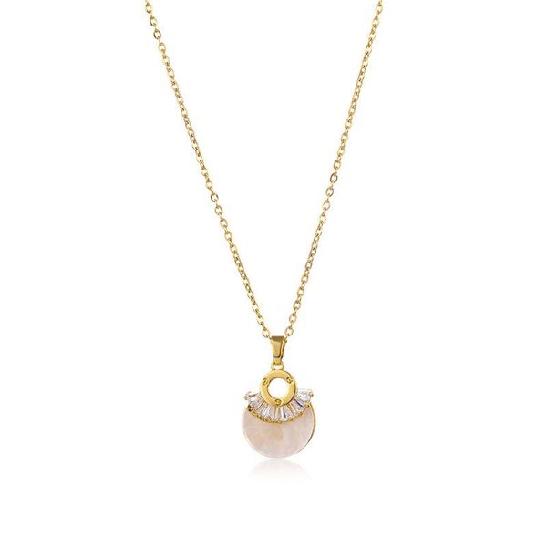 pendant necklaces jewellery titanium steel shell zircon simple stainless clavicle wedding for women girls choker, Silver
pendant necklaces jewellery titanium steel shell zircon simple stainless clavicle wedding for women girls choker, Silver