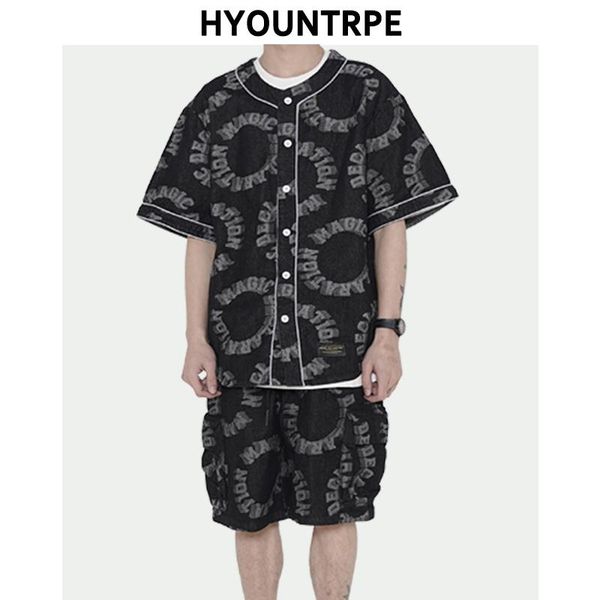 men's tracksuits 2 pieces sets men fashion letter embroidery short sleeves baseball and elastic waist shorts joggers streetwear hip ho, Gray
men's tracksuits 2 pieces sets men fashion letter embroidery short sleeves baseball and elastic waist shorts joggers streetwear hip ho, Gray