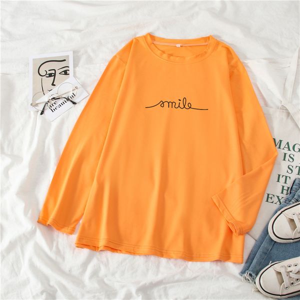 candy letter print t-shirt woman basic long sleeve o-neck loose casual women's t-shirts korean summer spring sweet 210518, White
candy letter print t-shirt woman basic long sleeve o-neck loose casual women's t-shirts korean summer spring sweet 210518, White