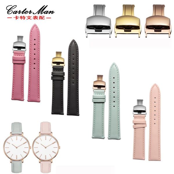 watch bands genuine leather watchband 16mm 18mm 20mm flat texture strap with butterfly buckle general style bracelet, Black;brown
watch bands genuine leather watchband 16mm 18mm 20mm flat texture strap with butterfly buckle general style bracelet, Black;brown