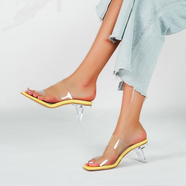sandals 36-43 over size strange high transparent heels elegant women double clear band gladiator sandalias square toe flip flops, Black
sandals 36-43 over size strange high transparent heels elegant women double clear band gladiator sandalias square toe flip flops, Black