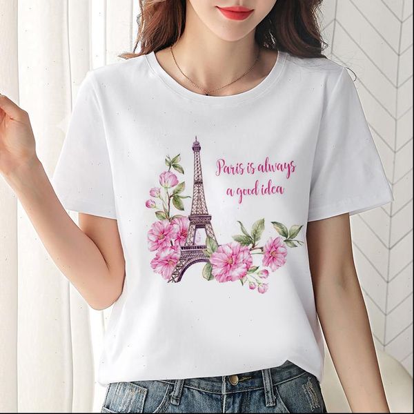 womens t shirts harajuku shirt women vogue eiffel tower printing leisure short sleeve summer style female clothing, White
womens t shirts harajuku shirt women vogue eiffel tower printing leisure short sleeve summer style female clothing, White