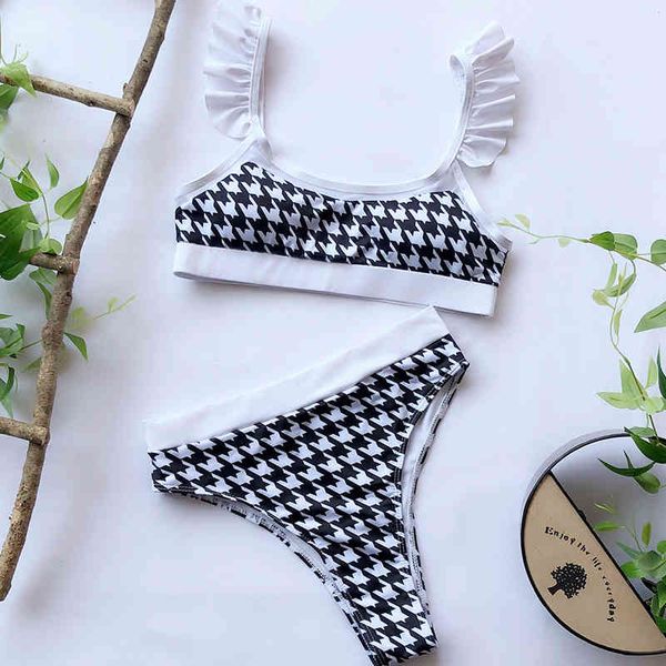 new 2021 ruffled high waist women swimsuit female swimwear two pieces bikini set plaid bather bathing suit swim wear ladyin
new 2021 ruffled high waist women swimsuit female swimwear two pieces bikini set plaid bather bathing suit swim wear ladyin