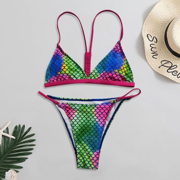 women's swimwear sagace fish scale rainbow print fresh swimsuit summer beach spa style brazilian push up bikini, White;black
women's swimwear sagace fish scale rainbow print fresh swimsuit summer beach spa style brazilian push up bikini, White;black