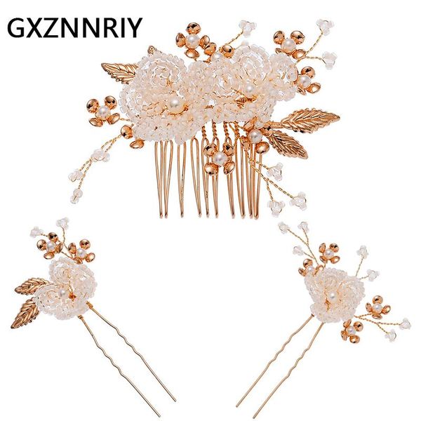 hair clips & barrettes bridal wedding accessories 3pcs/set flower crystal pearl combs pins for women jewelry bride headpiece bridesmaid gift, Golden;silver
hair clips & barrettes bridal wedding accessories 3pcs/set flower crystal pearl combs pins for women jewelry bride headpiece bridesmaid gift, Golden;silver