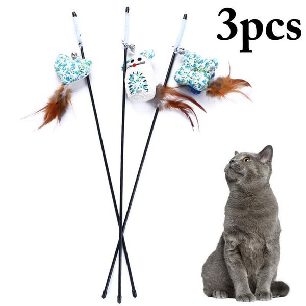 cat toys 3pcs funny pet teaser bird feather sisal toy wand catcher stick training playing interactive for cats
cat toys 3pcs funny pet teaser bird feather sisal toy wand catcher stick training playing interactive for cats