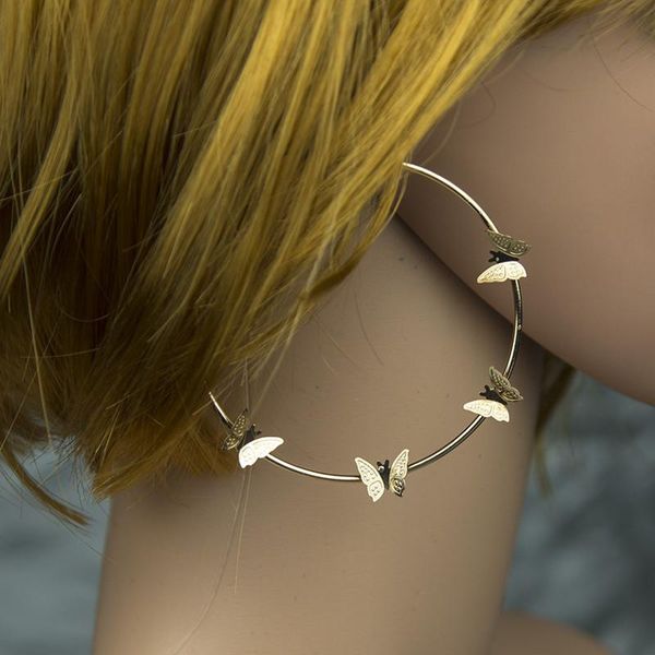 dangle & chandelier 1 pair sweet gold butterfly circle earrings for women metal animal cute party trendy jewelry gifts, Silver
dangle & chandelier 1 pair sweet gold butterfly circle earrings for women metal animal cute party trendy jewelry gifts, Silver