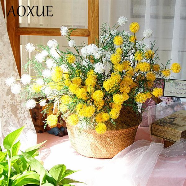 decorative flowers & wreaths single branch 10 heads small thorn ball acacia artificial fake floral accessories home wedding pography
decorative flowers & wreaths single branch 10 heads small thorn ball acacia artificial fake floral accessories home wedding pography