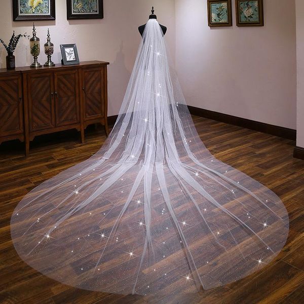 bridal veils 3m long veil with comb soft stunning tulle wedding accessories cathedral, Black
bridal veils 3m long veil with comb soft stunning tulle wedding accessories cathedral, Black