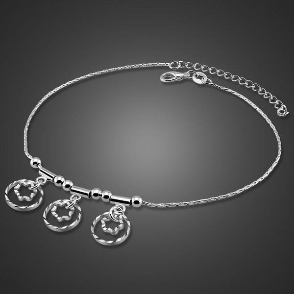 anklets the fashion silver decoration for lady concise style flower pendant 28cm chain solid body jewelry gift, Red;blue
anklets the fashion silver decoration for lady concise style flower pendant 28cm chain solid body jewelry gift, Red;blue